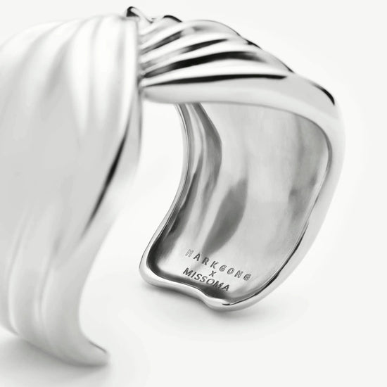 MARKGONG Draped Statement Cuff | Silver Plated Bracelets Missoma 