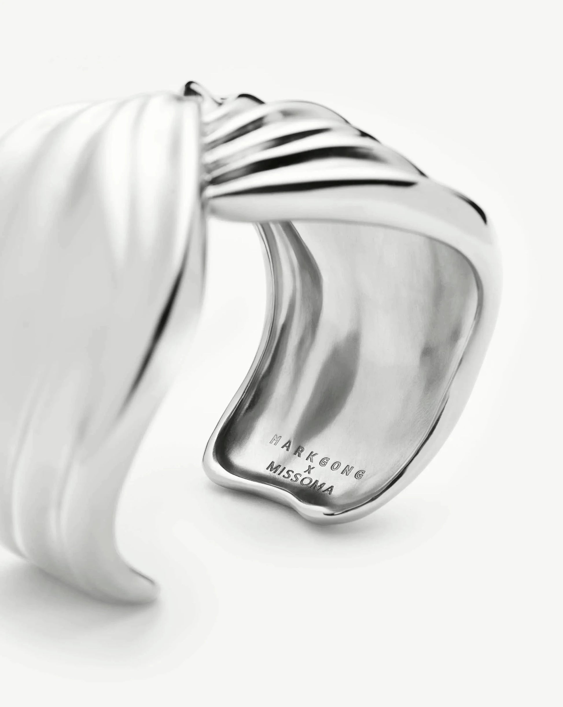 MARKGONG Draped Statement Cuff | Silver Plated Bracelets Missoma 
