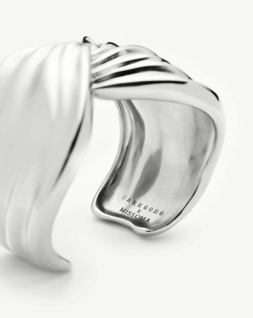 MARKGONG Draped Statement Cuff | Silver Plated Bracelets Missoma 