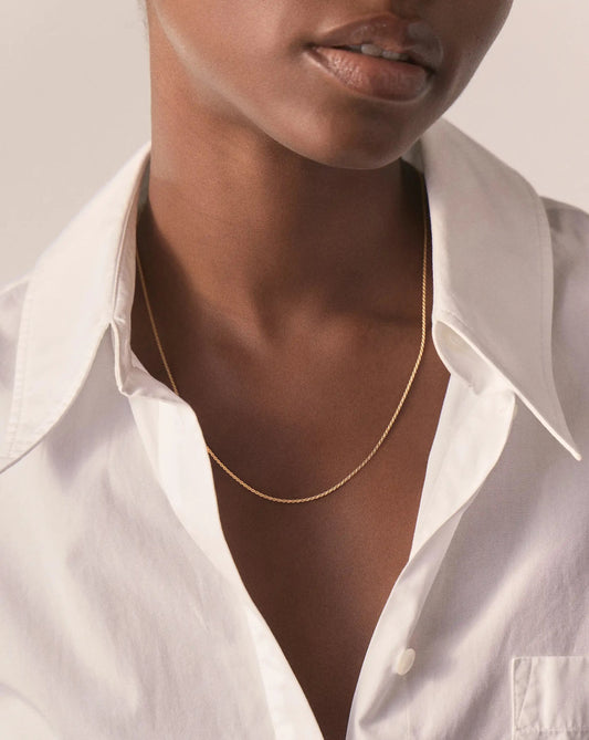 Medium Rope Chain Necklace | 18ct Gold Plated Necklaces Missoma 