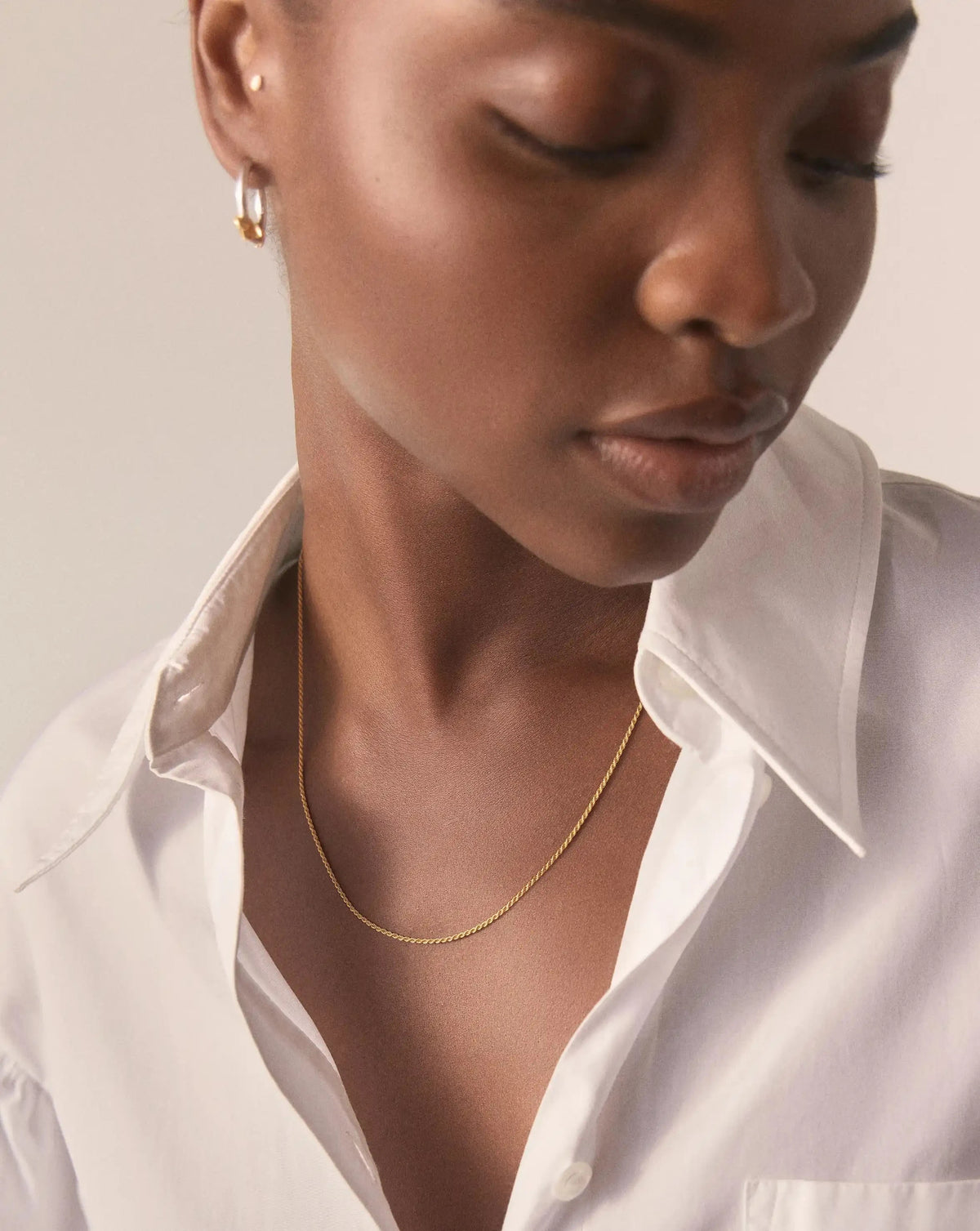 Medium Rope Chain Necklace | 18ct Gold Plated Necklaces Missoma 