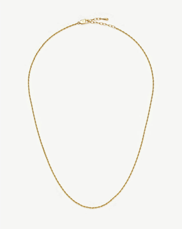 Medium Rope Chain Necklace | 18ct Gold Plated