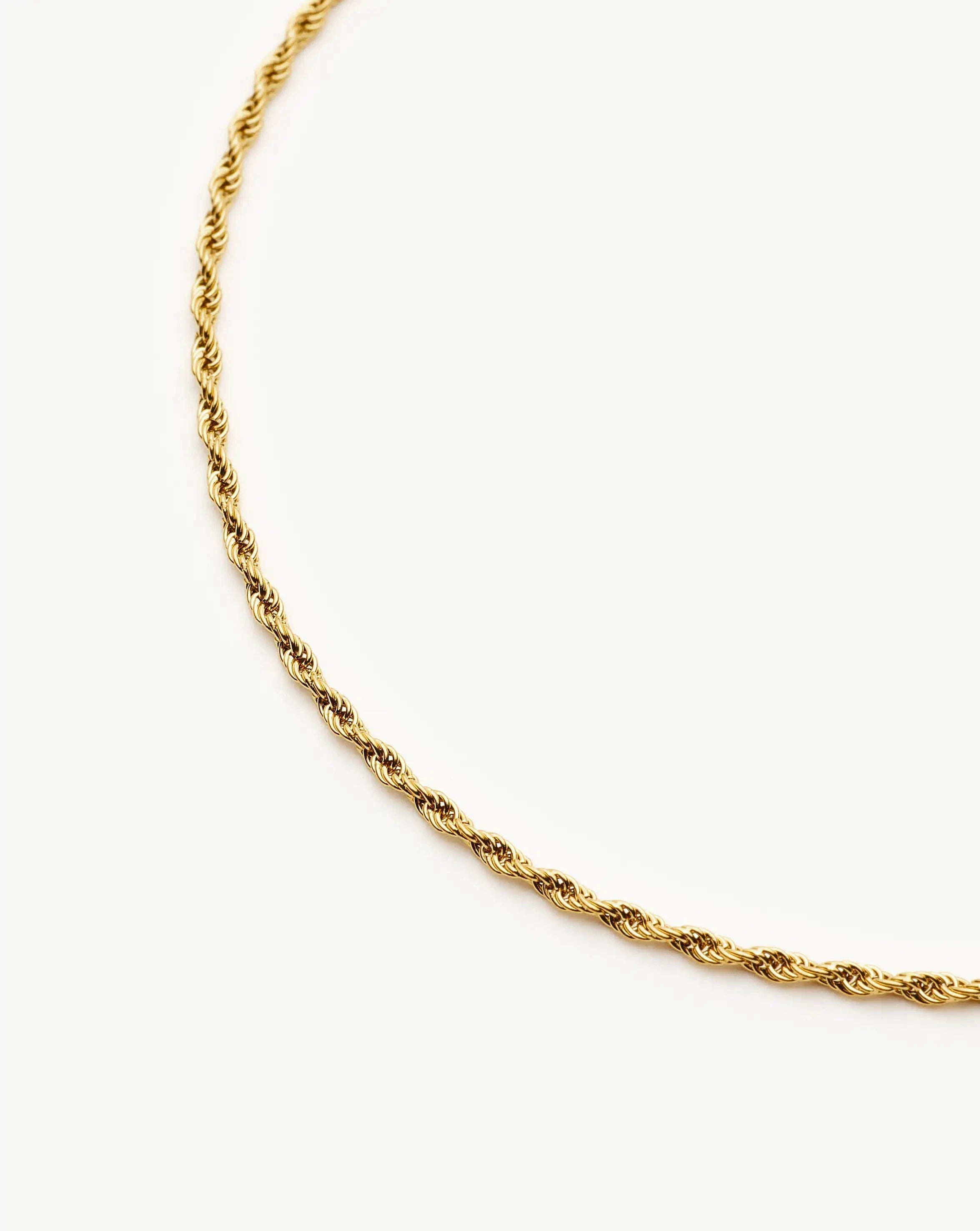 Medium Rope Chain Necklace | 18ct Gold Plated Necklaces Missoma 