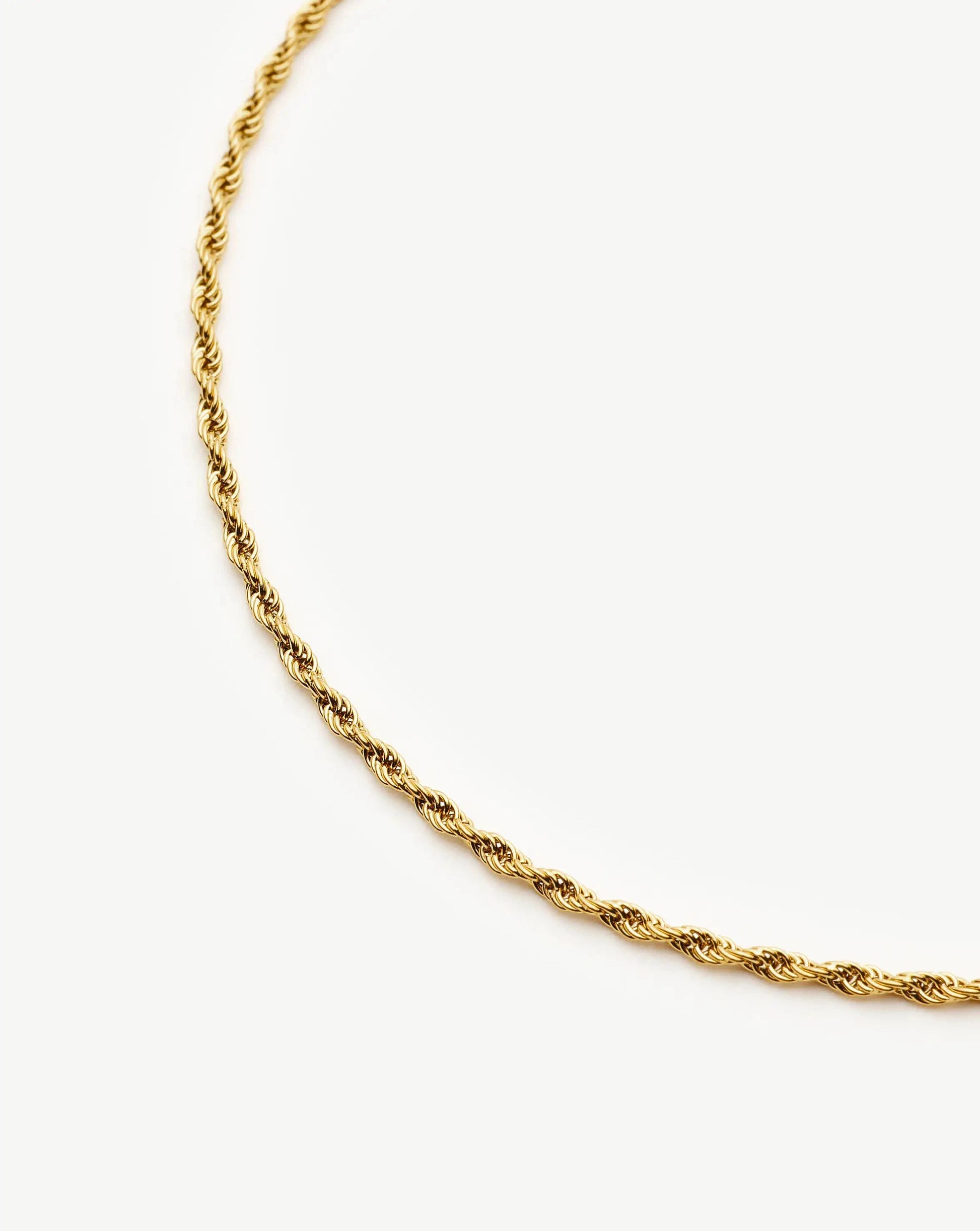 Medium Rope Chain Necklace | 18ct Gold Plated Necklaces Missoma 