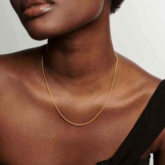 Medium Rope Chain Necklace | 18ct Gold Vermeil Necklaces Missoma 