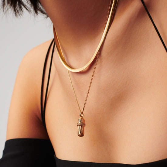 Message in a Bottle Ridge Pendant Necklace Necklace Missoma 