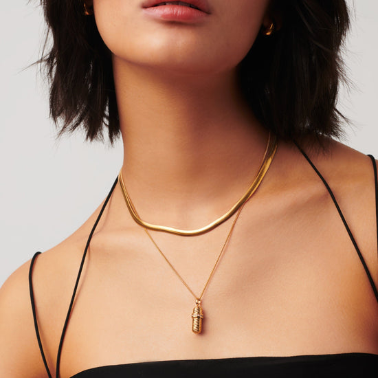 Message in a Bottle Ridge Pendant Necklace Necklace Missoma 