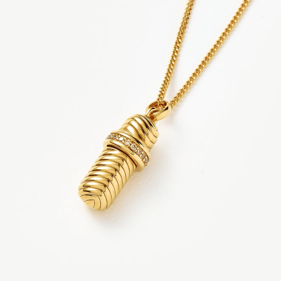 Message in a Bottle Ridge Pendant Necklace Necklace Missoma 