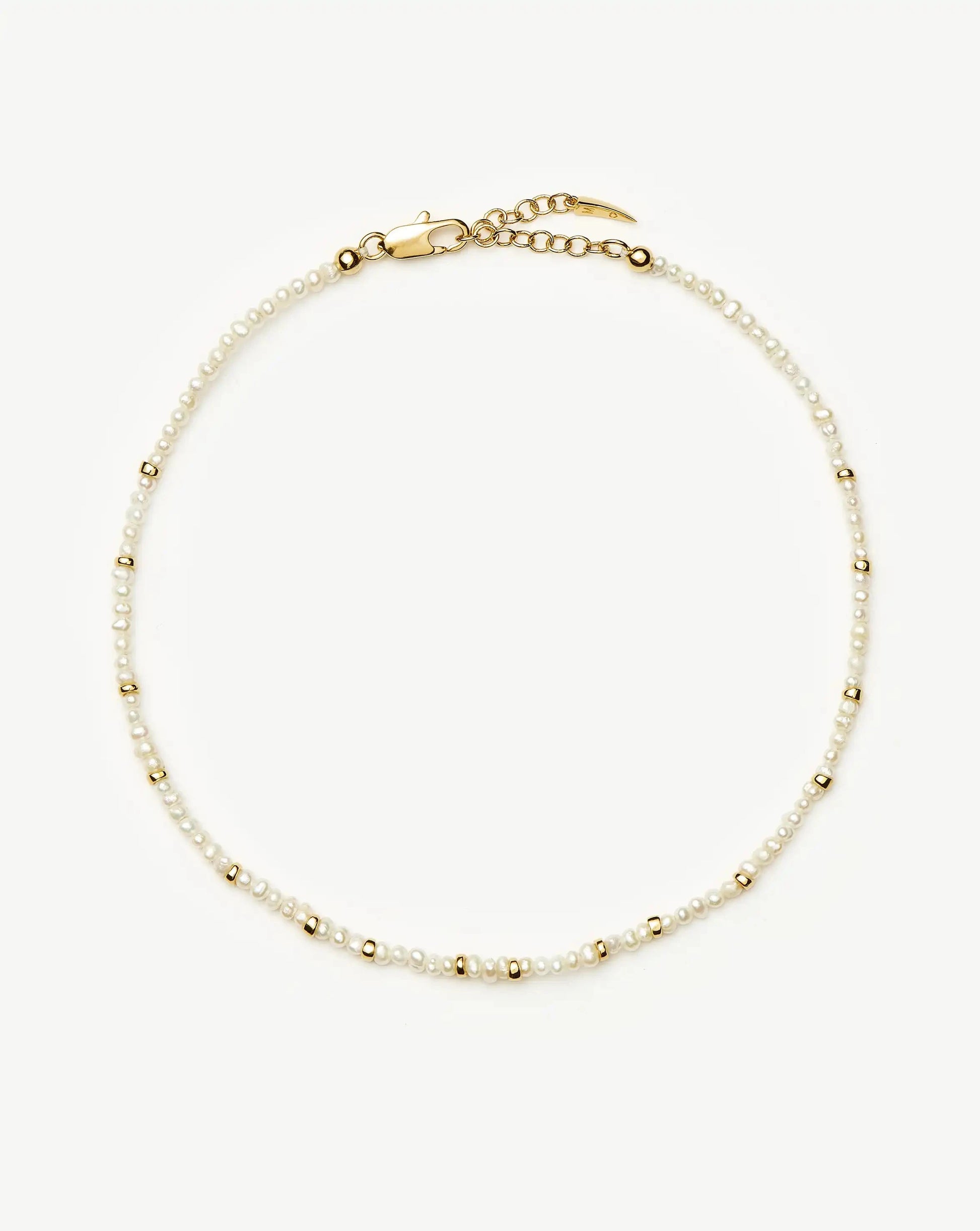 Micro Pearl Beaded Anklet | 18ct Gold Plated/Pearl Anklets Missoma 