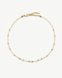 Micro Pearl Beaded Anklet | 18ct Gold Plated/Pearl Anklets Missoma 
