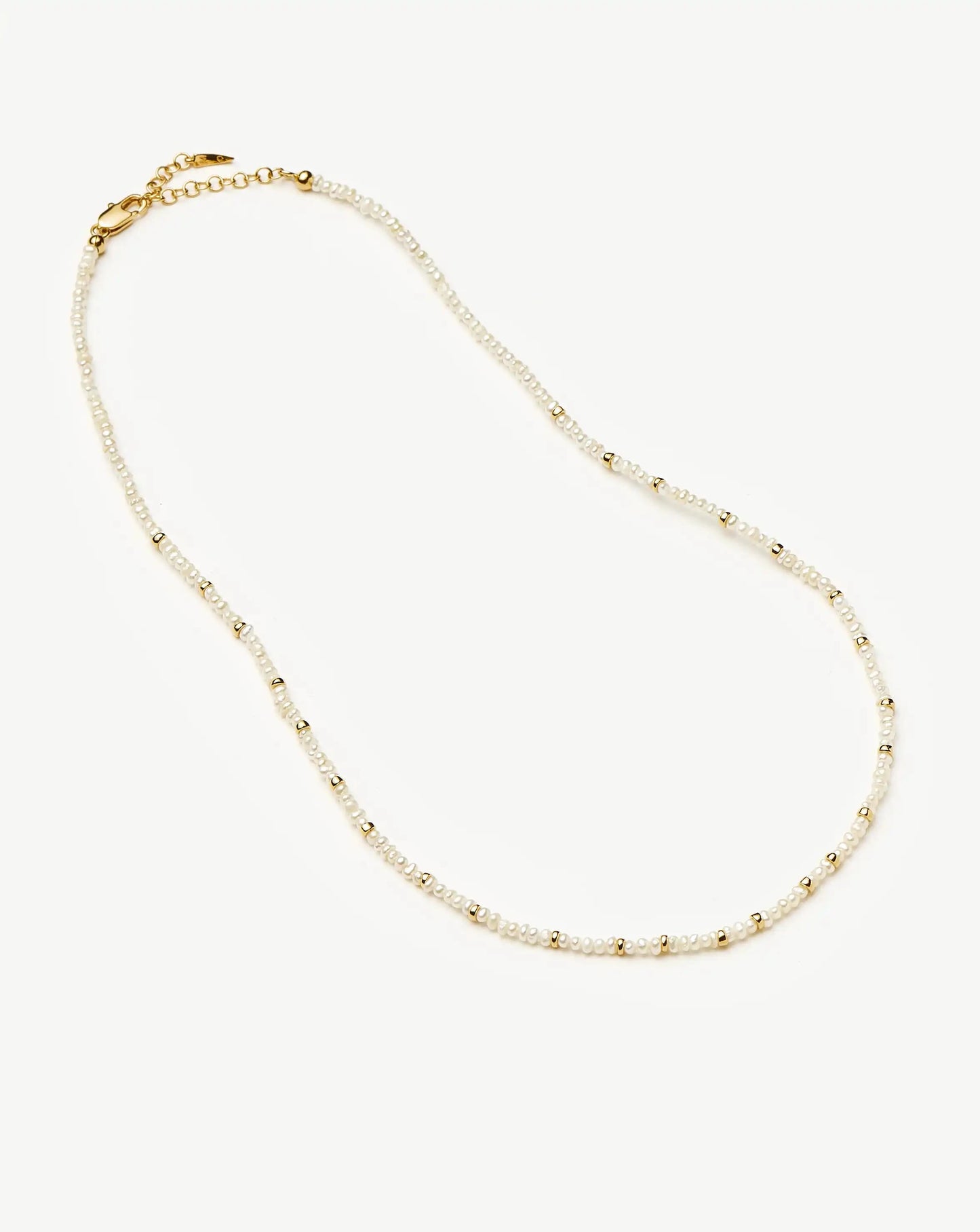 Micro Pearl Beaded Necklace | 18ct Gold Plated/Pearl Necklaces Missoma 