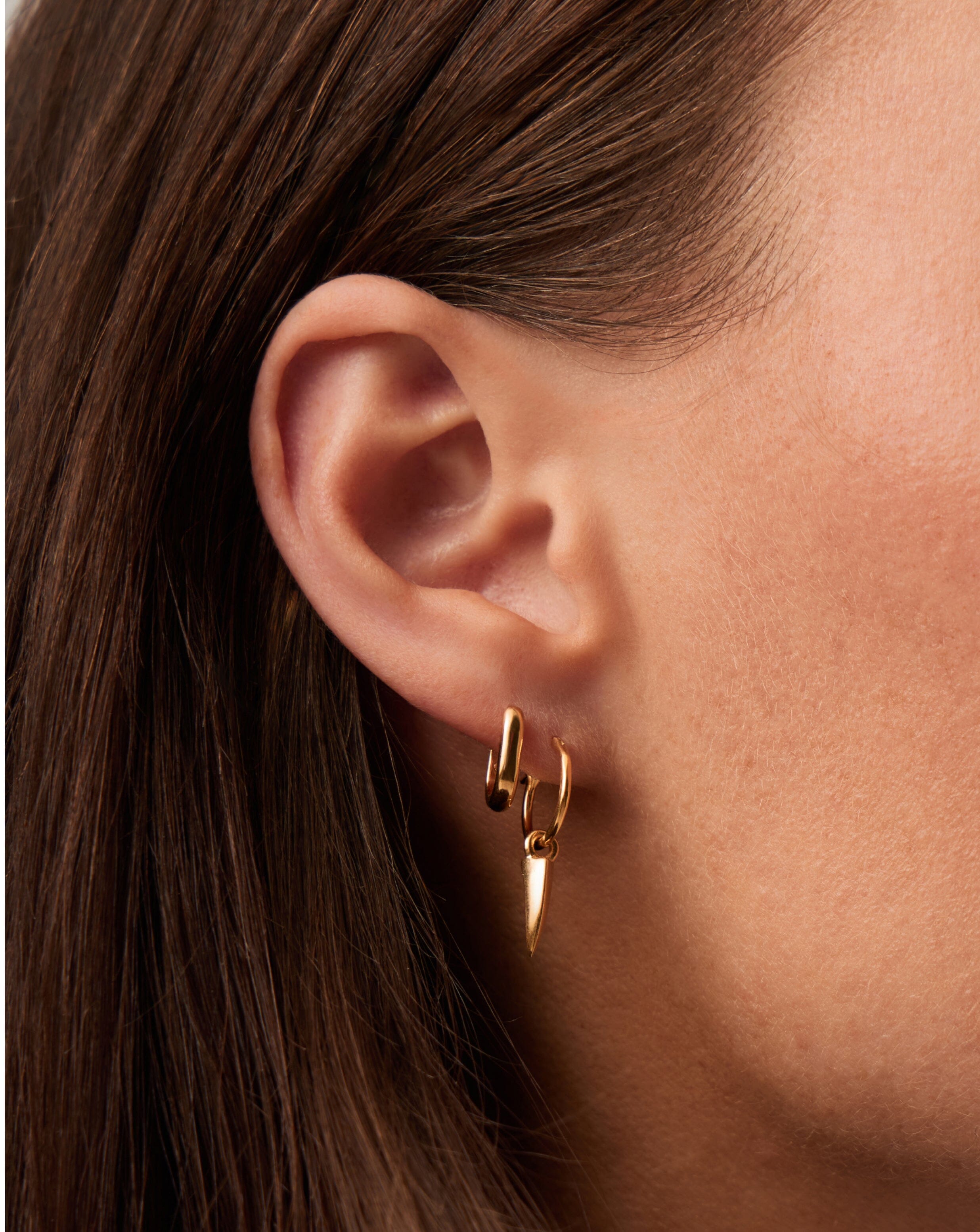 Mini Claw Charm Hoop Earrings Earrings Missoma 