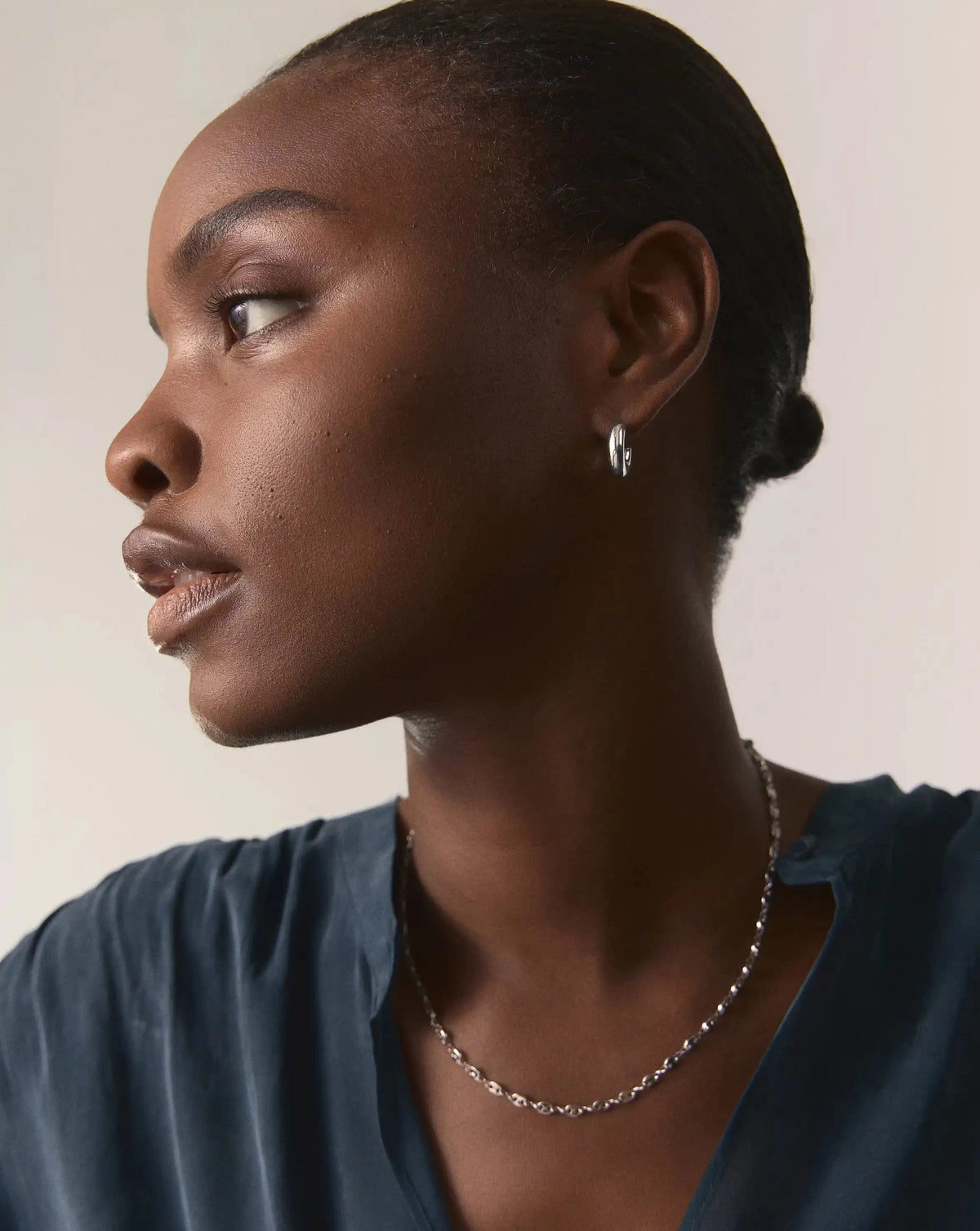 Mini Mariner Chain Necklace | Platinum Plated Necklaces Missoma 