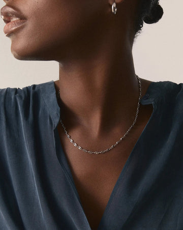 Mini Mariner Chain Necklace | Platinum Plated Necklaces Missoma 