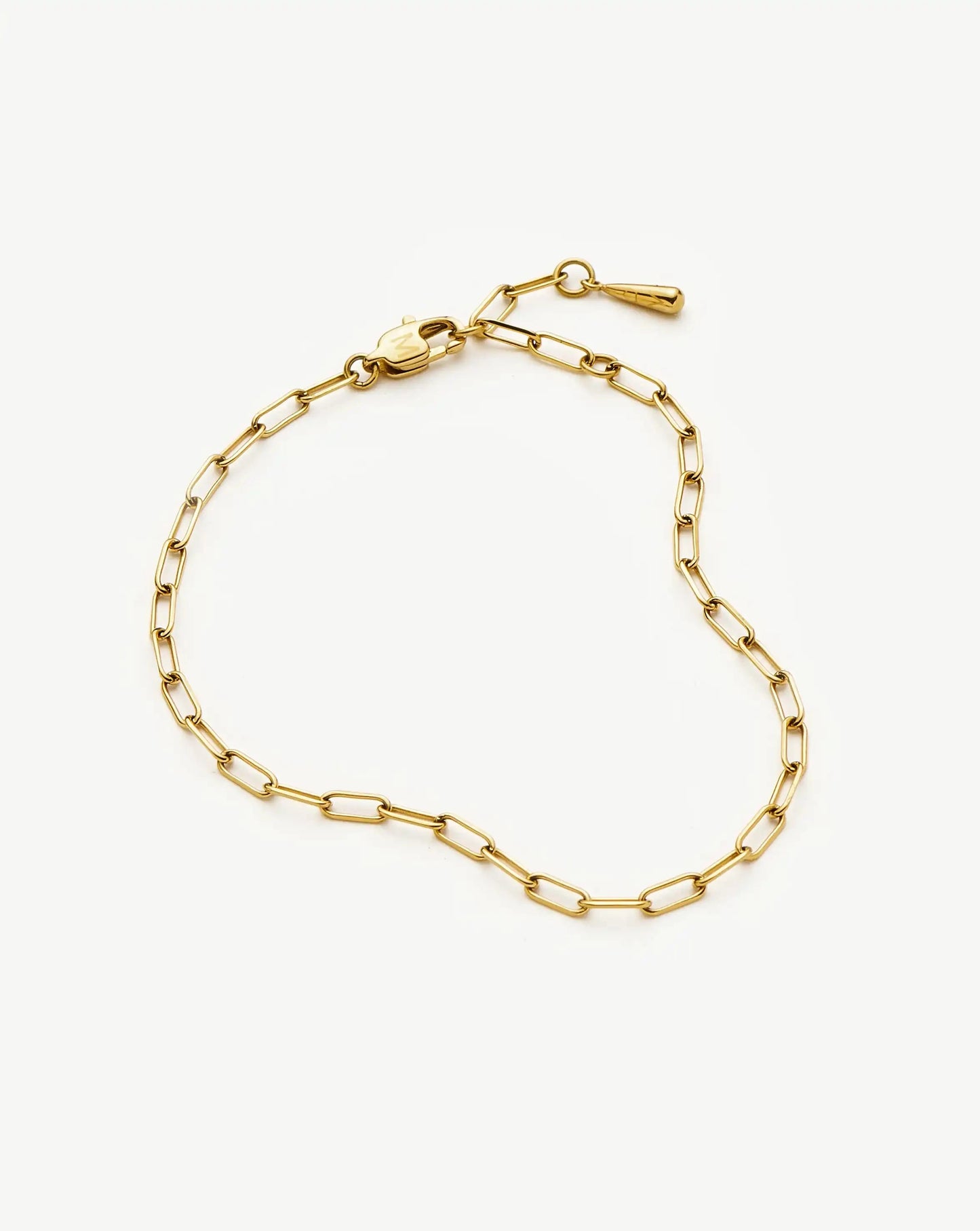Mini Paperclip Chain Bracelet | 18ct Gold Plated Bracelets Missoma 