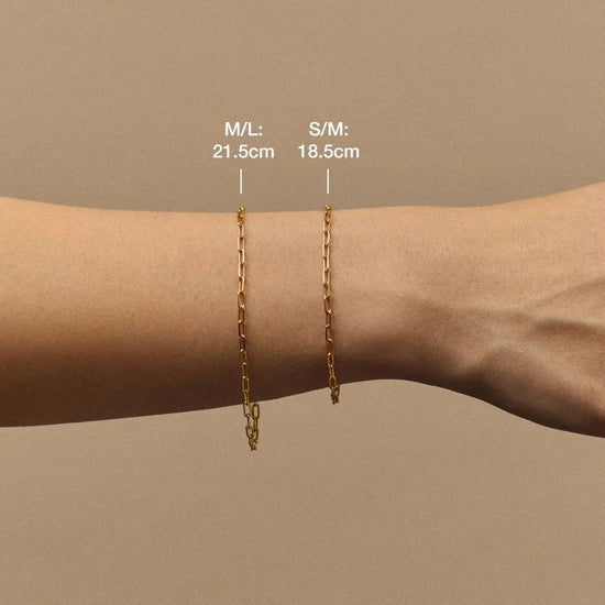 Mini Paperclip Chain Bracelet | 18ct Gold Plated Bracelets Missoma 