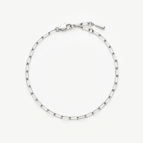 Mini Paperclip Chain Bracelet | Platinum Plated Bracelets Missoma 