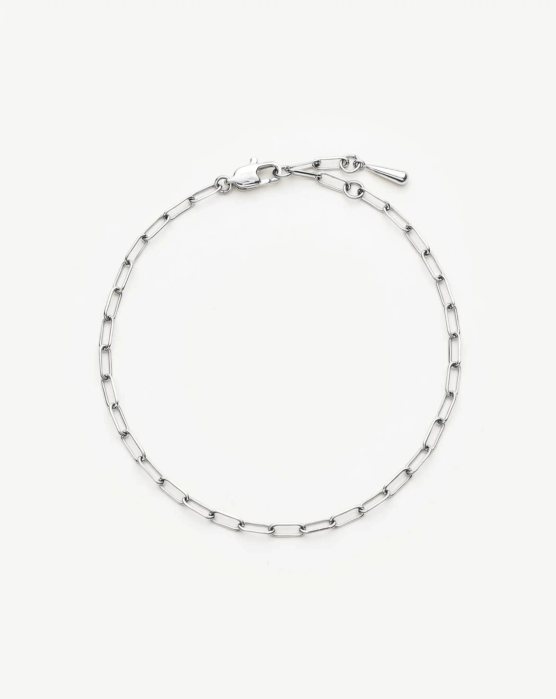 Mini Paperclip Chain Bracelet | Platinum Plated Bracelets Missoma 