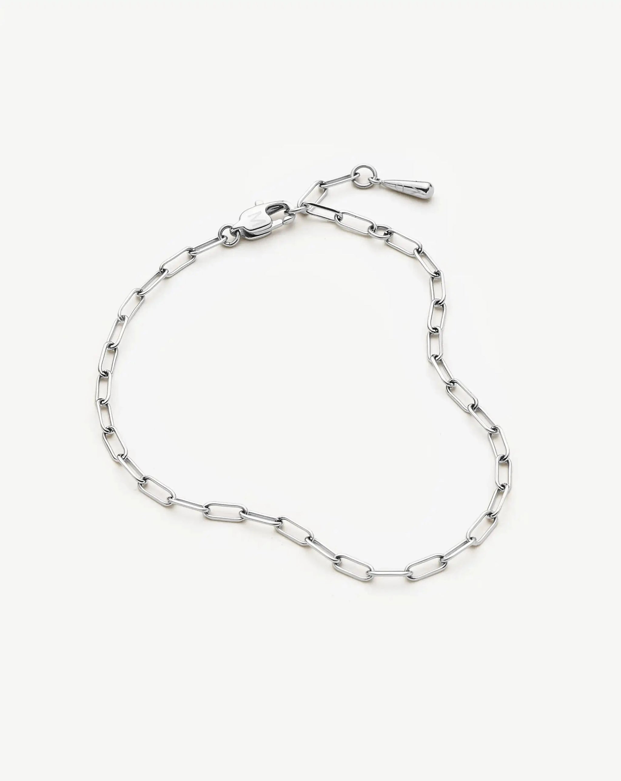 Mini Paperclip Chain Bracelet | Platinum Plated Bracelets Missoma 
