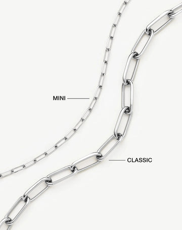 Mini Paperclip Chain Bracelet | Platinum Plated Bracelets Missoma 