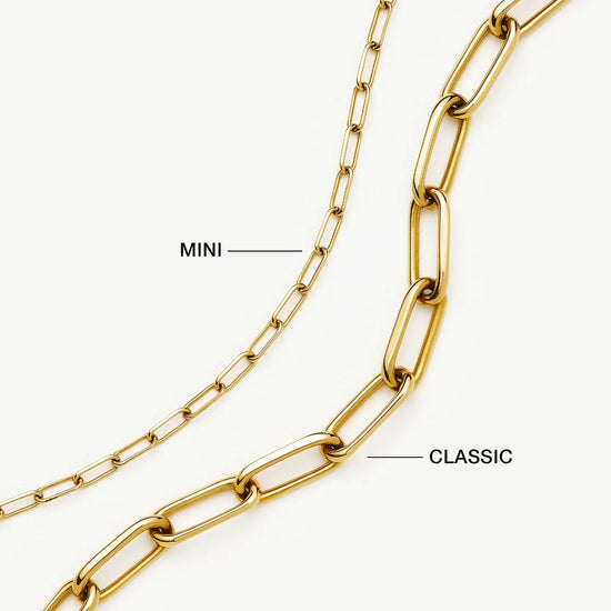 Mini Paperclip Chain Necklace | 18ct Gold Plated Necklaces Missoma 