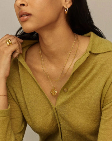Mini Paperclip Chain Necklace | 18ct Gold Plated Necklaces Missoma 
