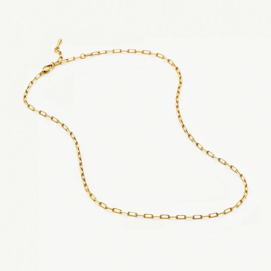 Mini Paperclip Chain Necklace | 18ct Gold Plated Necklaces Missoma 
