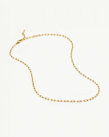 Mini Paperclip Chain Necklace | 18ct Gold Plated Necklaces Missoma 