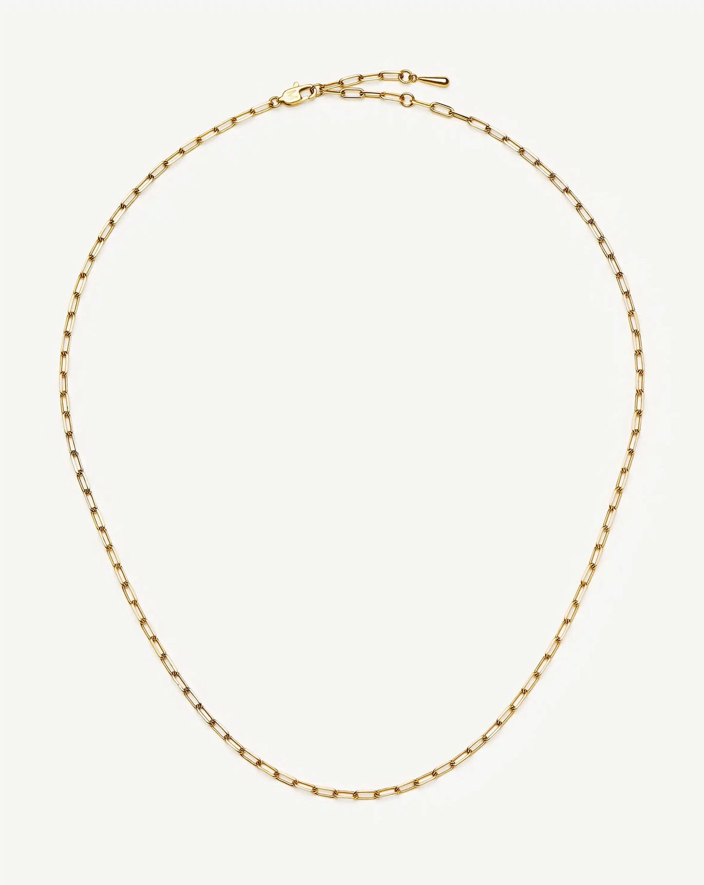 Mini Paperclip Chain Necklace | 18ct Gold Plated Necklaces Missoma 
