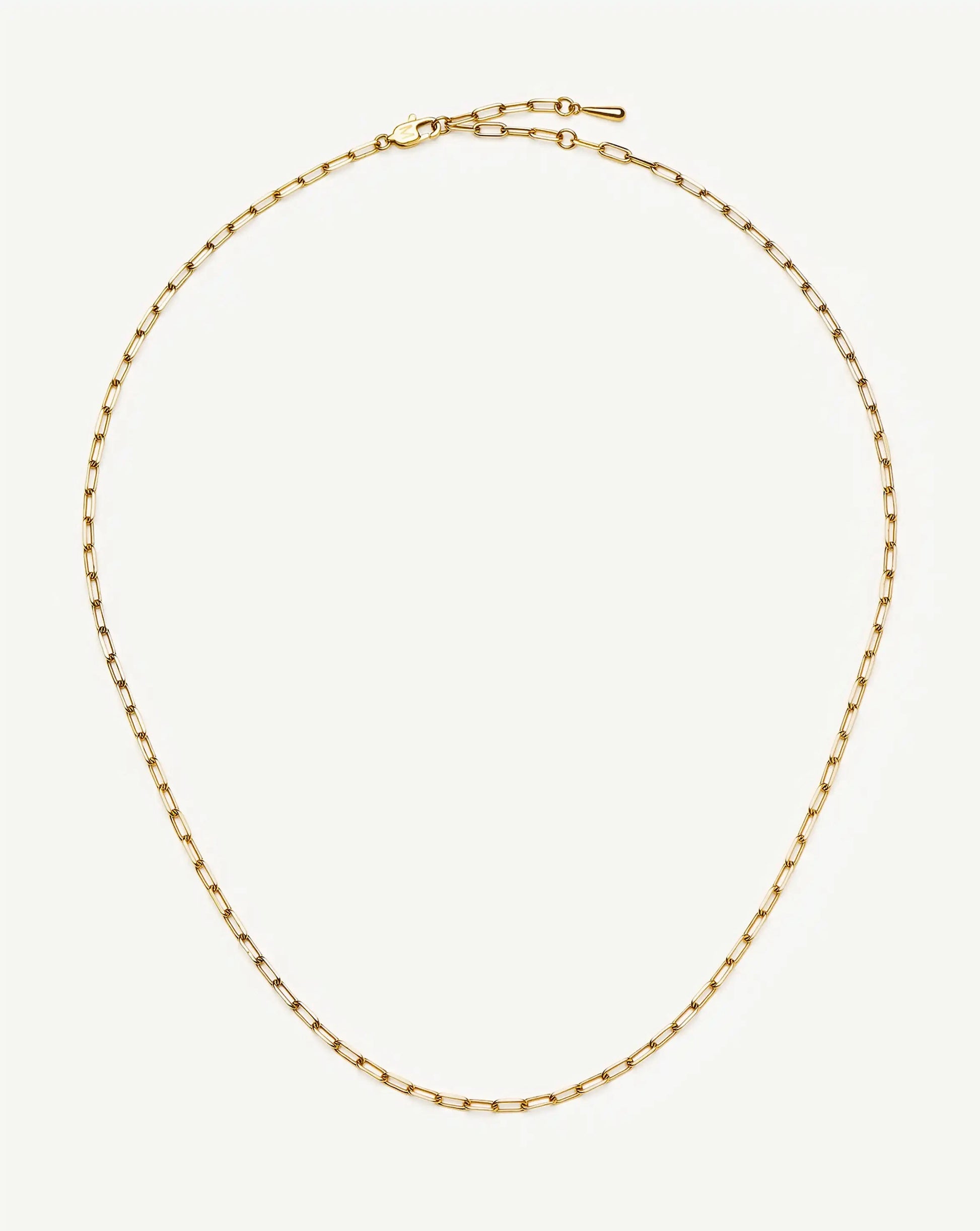 Mini Paperclip Chain Necklace | 18ct Gold Plated Necklaces Missoma 
