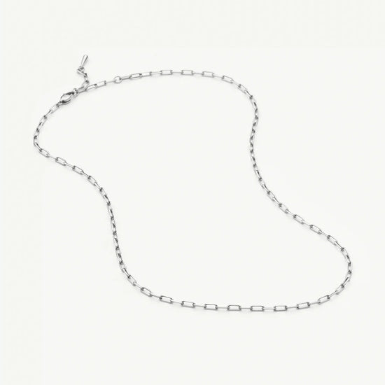 Mini Paperclip Chain Necklace | Platinum Plated Necklaces Missoma 