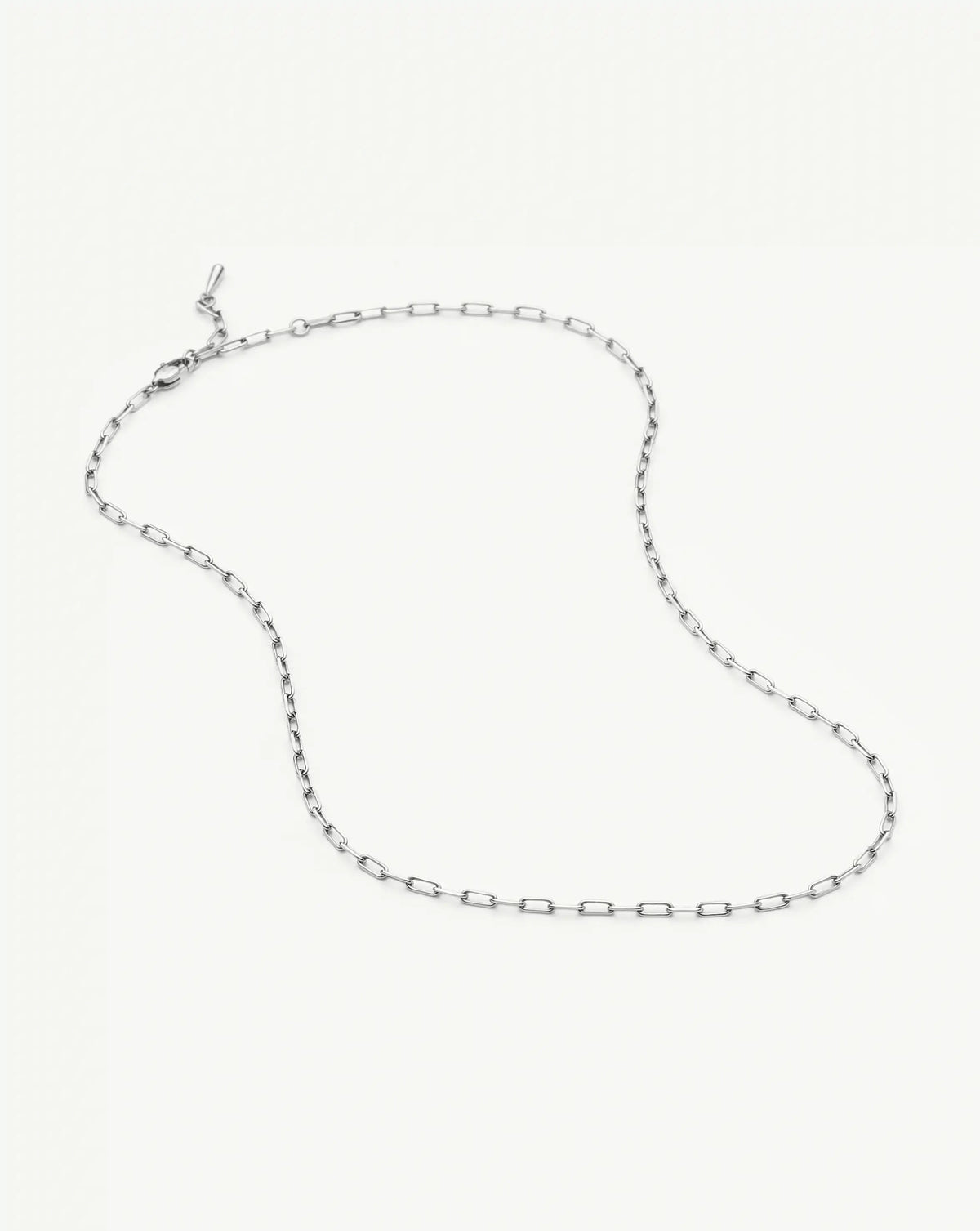 Mini Paperclip Chain Necklace | Platinum Plated Necklaces Missoma 