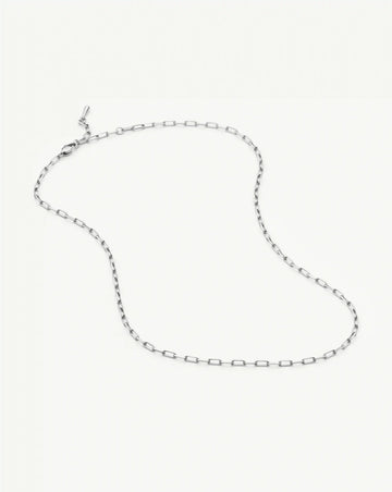 Mini Paperclip Chain Necklace | Platinum Plated Necklaces Missoma 