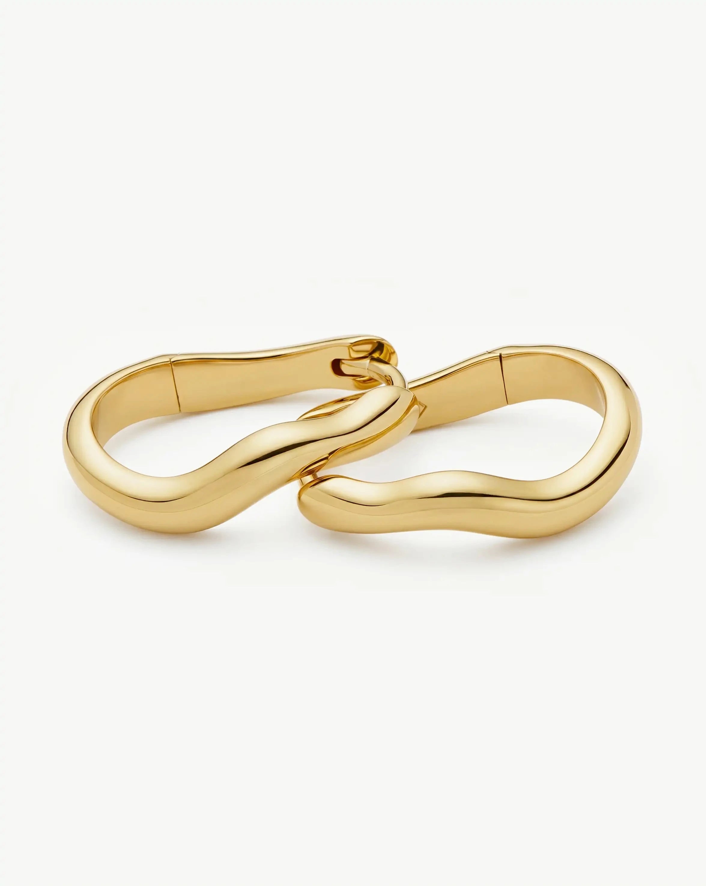 Molten Classic Small Hoop Earrings | 18ct Gold Plated Earrings Missoma 
