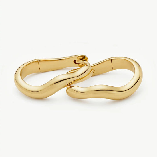 Molten Classic Small Hoop Earrings | 18ct Gold Plated Earrings Missoma 