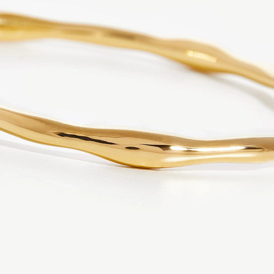 Molten Cuff Bracelet | 18ct Gold Plated Bracelets Missoma 