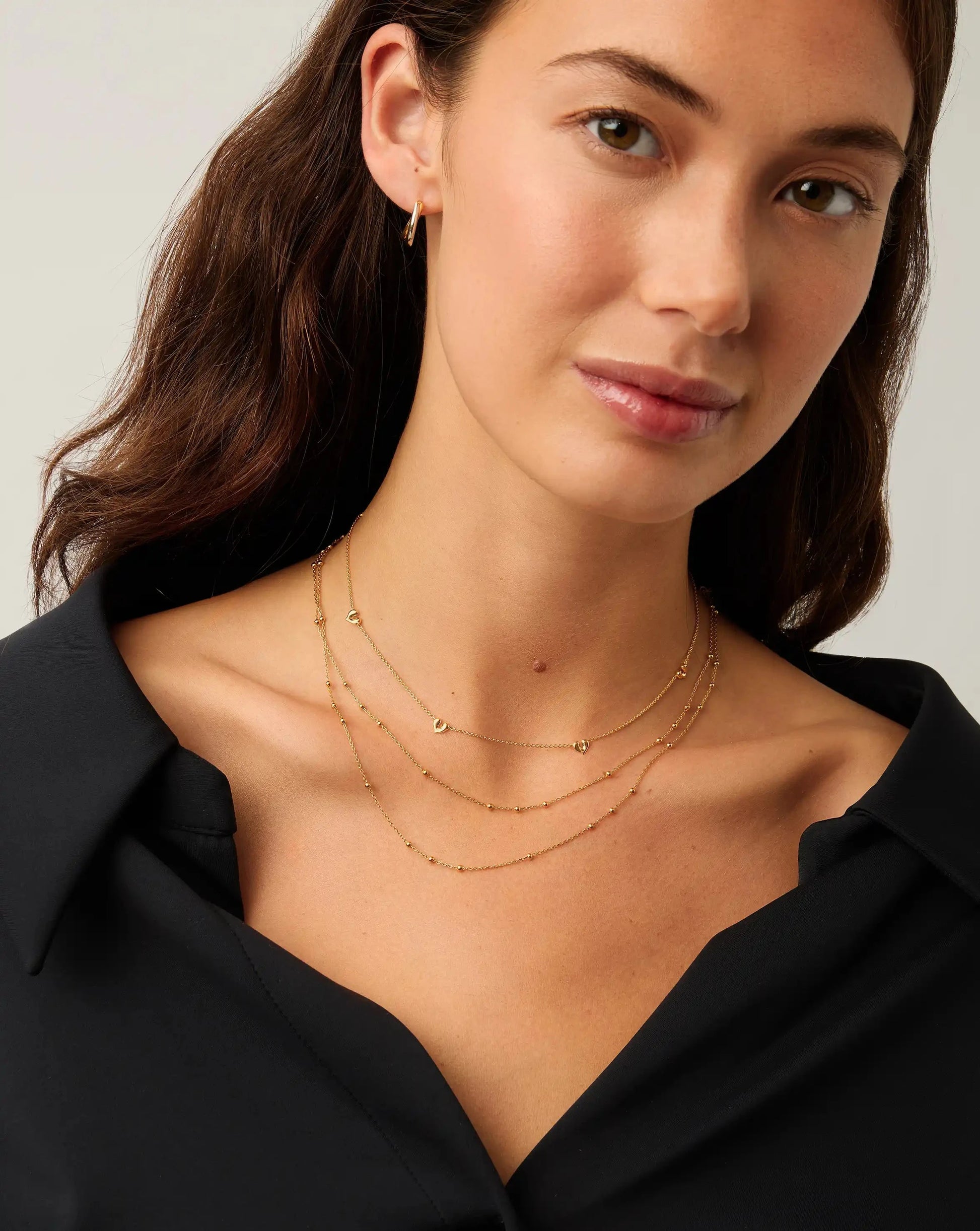 Molten Heart Mini Charm Choker | 18ct Gold Vermeil Necklace Missoma 