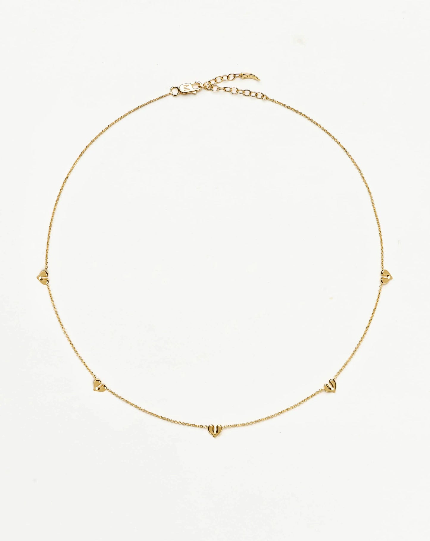 Molten Heart Mini Charm Choker | 18ct Gold Vermeil Necklace Missoma 