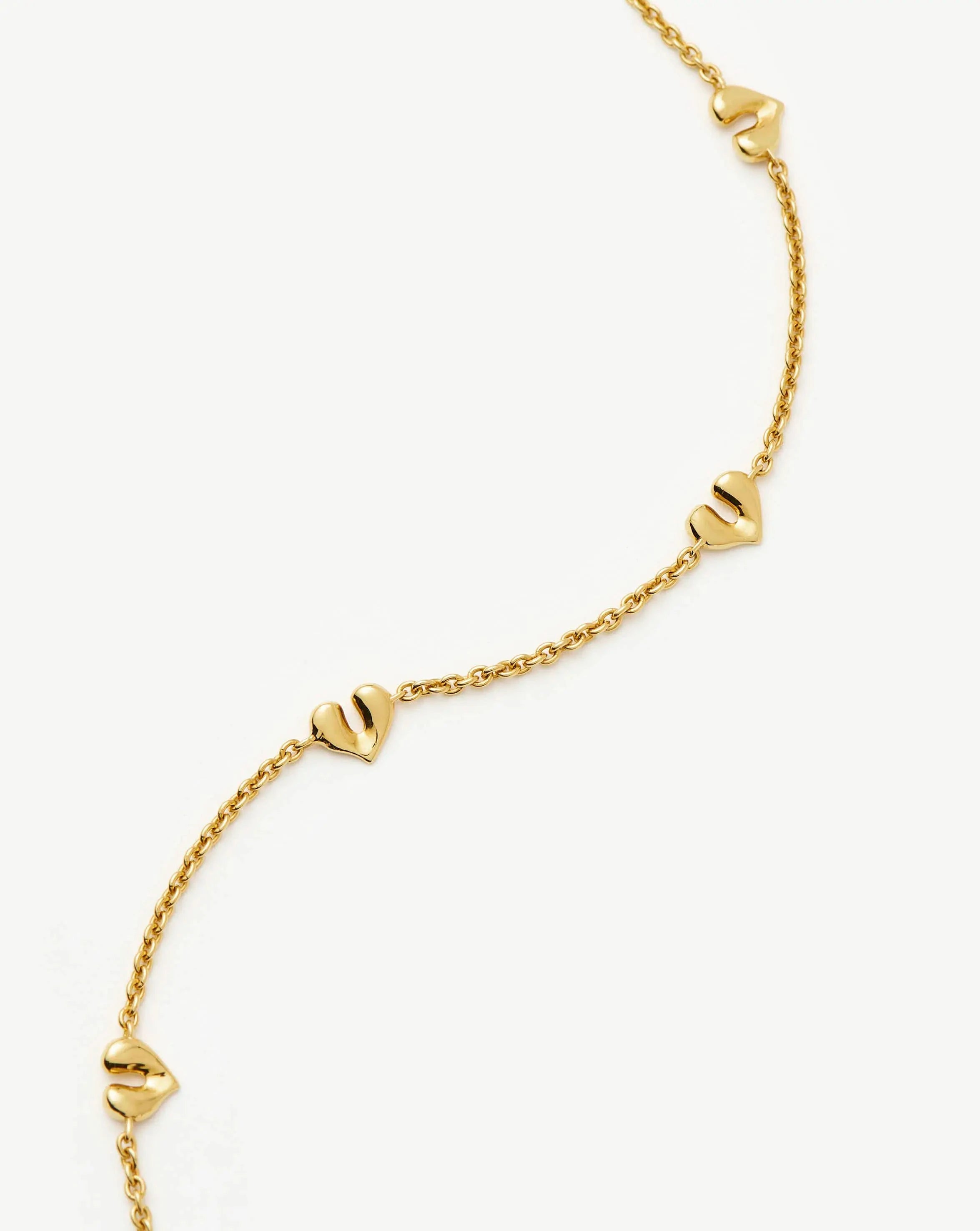 Molten Heart Mini Charm Choker | 18ct Gold Vermeil Necklace Missoma 