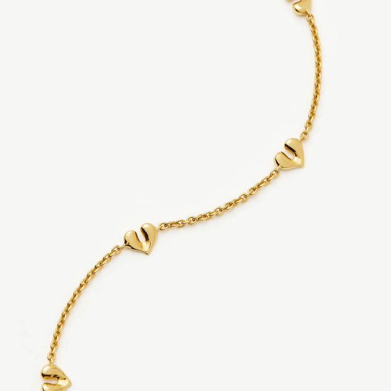 Molten Heart Mini Charm Choker | 18ct Gold Vermeil Necklace Missoma 