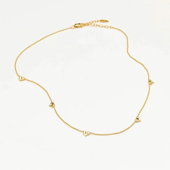 Molten Heart Mini Charm Choker | 18ct Gold Vermeil Necklace Missoma 