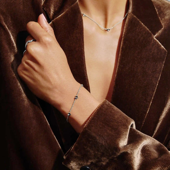 Molten Heart Mini Charm Choker & Bracelet Set | Sterling Silver Layering Sets Missoma 