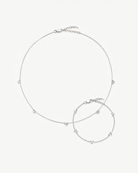 Molten Heart Mini Charm Choker & Bracelet Set | Sterling Silver Layering Sets Missoma 