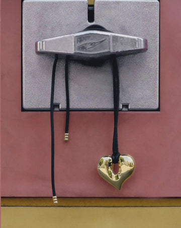 Molten Heart Pendant Cord Necklace | 18ct Gold Plated Necklaces Missoma 