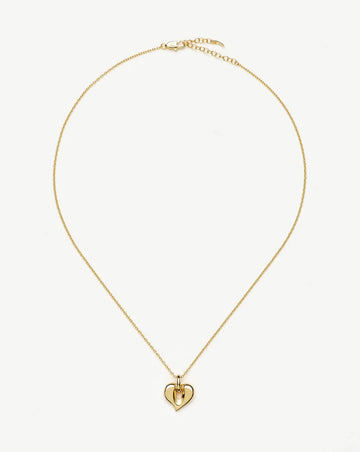 Molten Heart Pendant Necklace | 18ct Gold Plated Necklace Missoma 