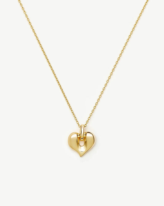 Molten Heart Pendant Necklace | 18ct Gold Plated Necklace Missoma 