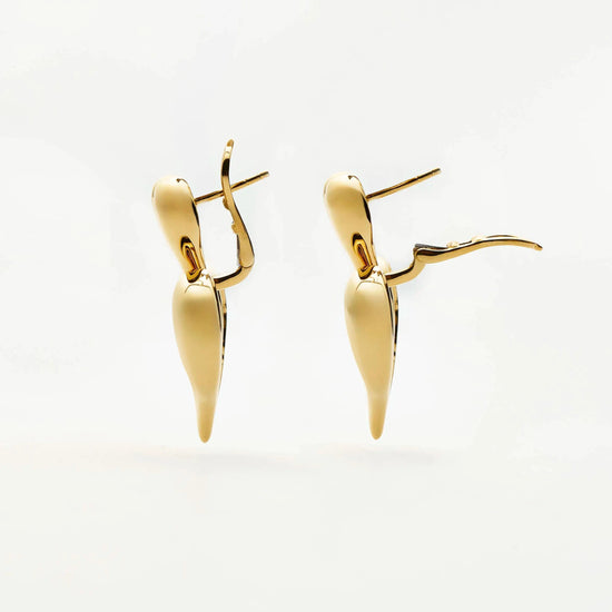 Molten Heart Statement Earrings | 18ct Gold Plated Earrings Missoma 