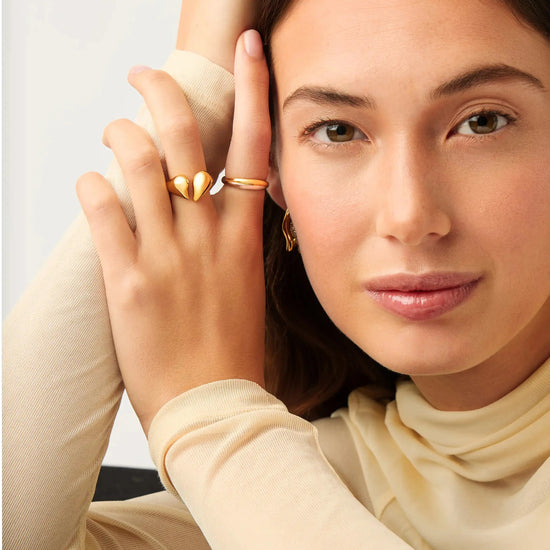 Molten Heartbreaker Statement Ring | 18ct Gold Plated Ring Missoma 