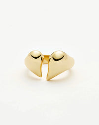 Molten Heartbreaker Statement Ring | 18ct Gold Plated Ring Missoma 