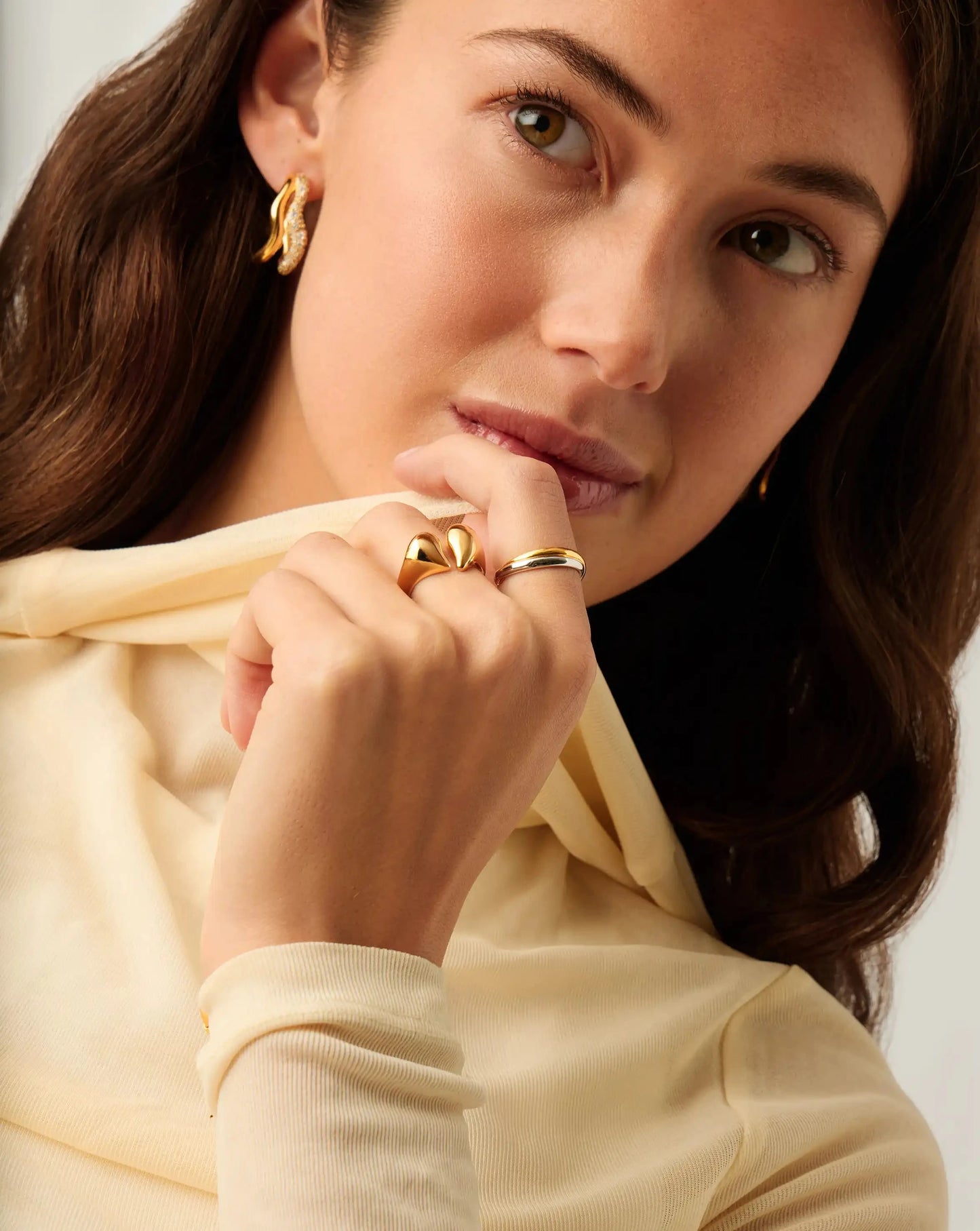 Molten Heartbreaker Statement Ring | 18ct Gold Plated Ring Missoma 